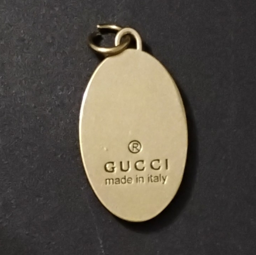 Gucci Upcycled Gold and Blue Bee Charm - Picture 2 of 3